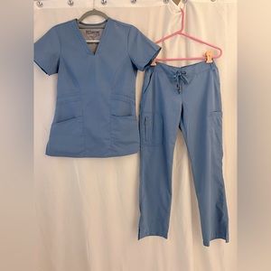 Grey’s Anatomy ceil blue scrub set xsmall petite